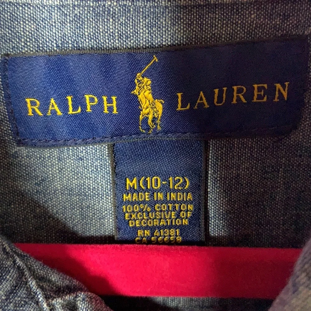 3 Ralph Lauren Boys‎ button down plaid shirts